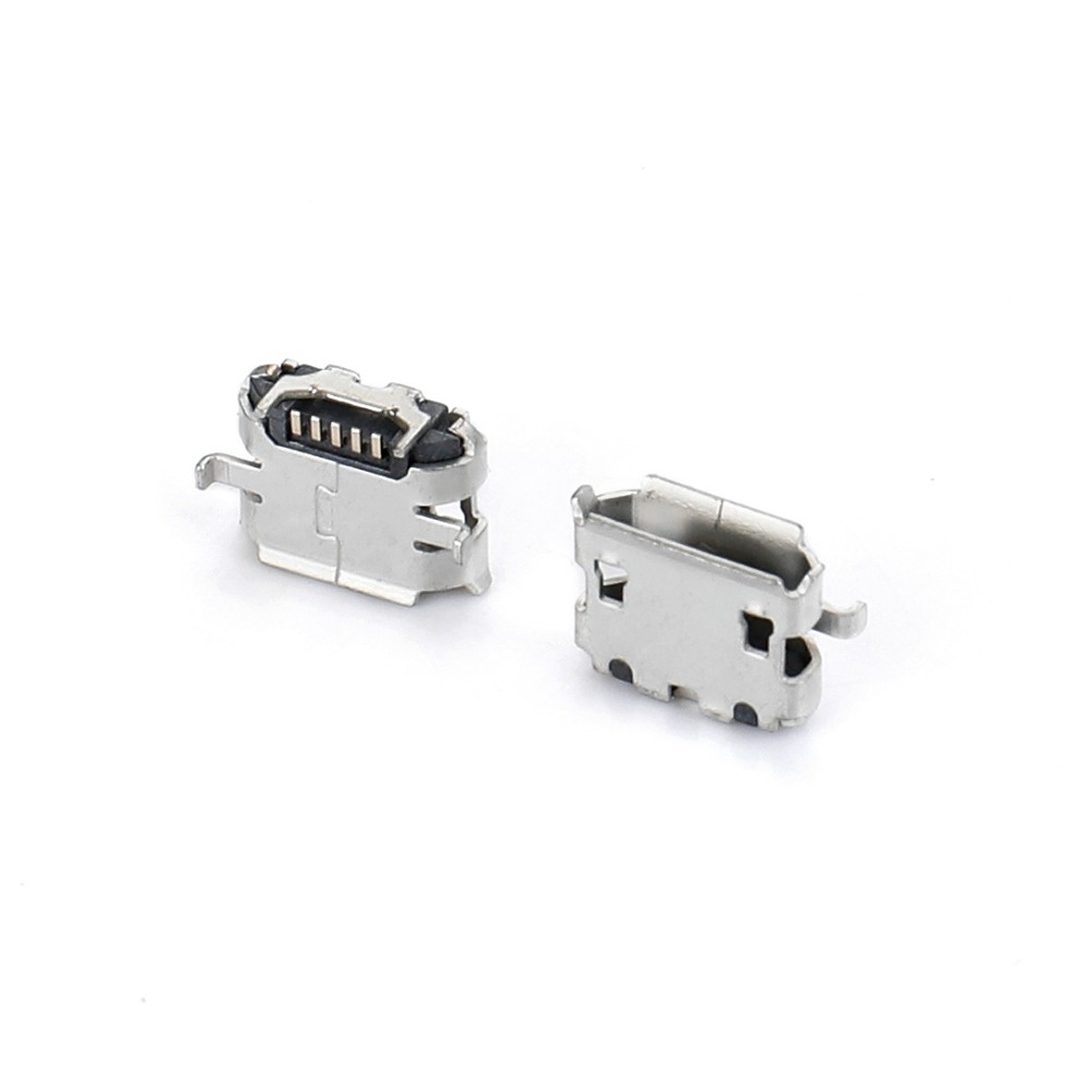 04BO-1849-0   Micro USB 5F SMT B型牛角型全插4.45-8.3无柱有卷边