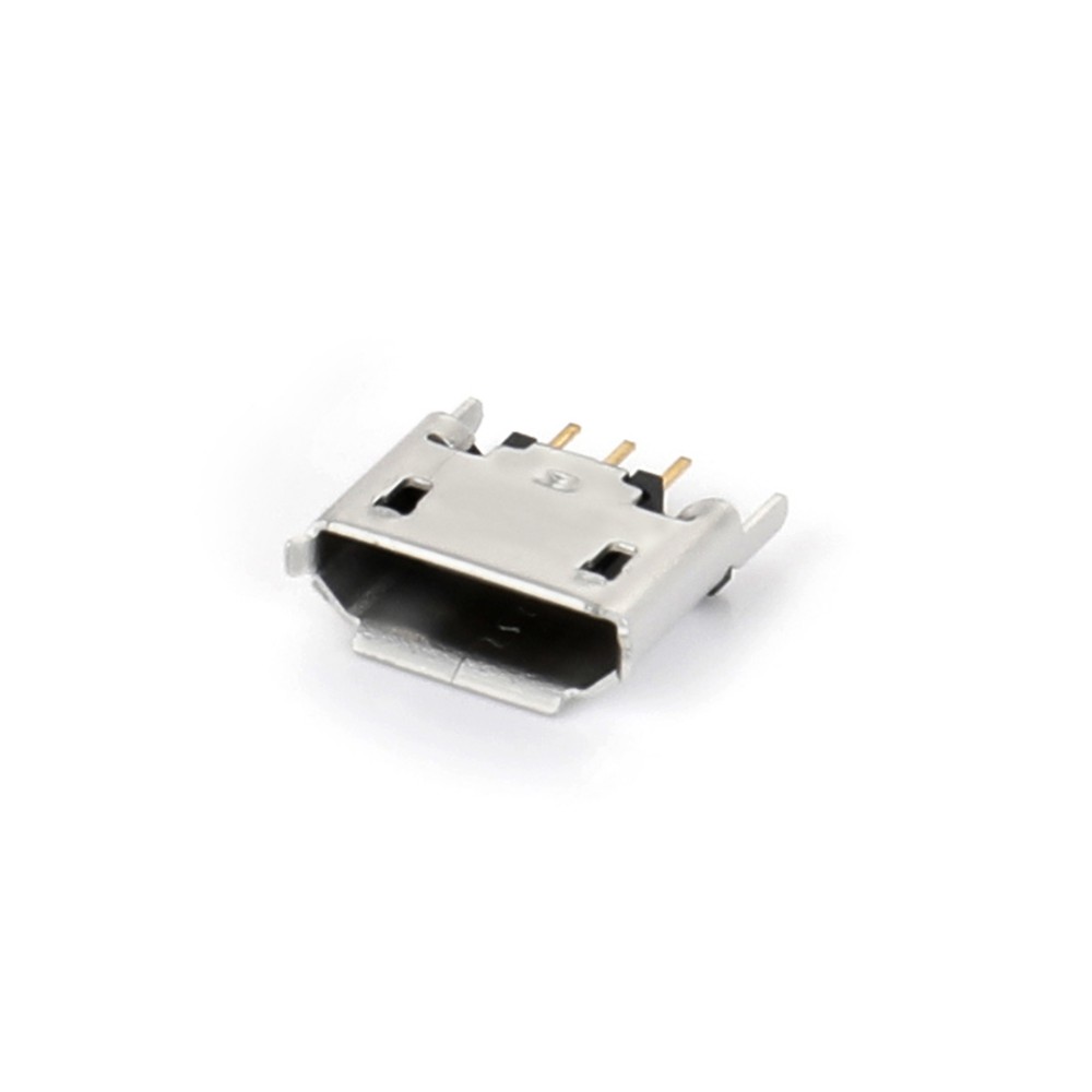 04BS-8125   Micro USB 5F B型 180度立插 脚高2.0mm 有卷边