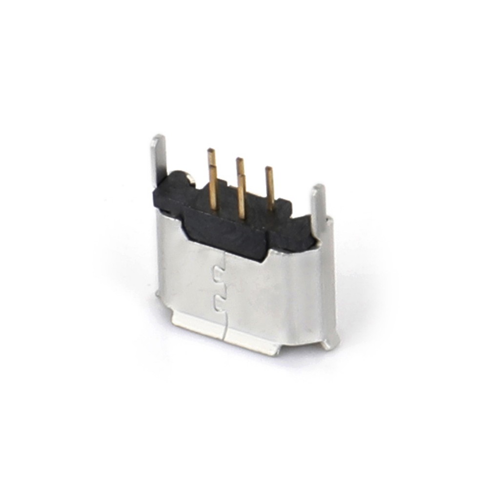 04BS-8125   Micro USB 5F B型 180度立插 脚高2.0mm 有卷边