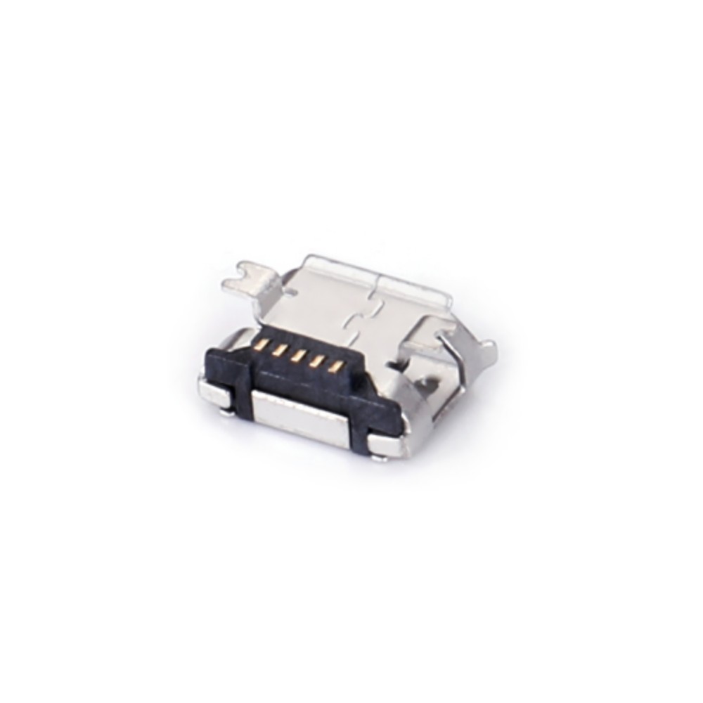 04BT-1830   Micro USB 5F SMT 两脚全贴有卷边垫高0.9