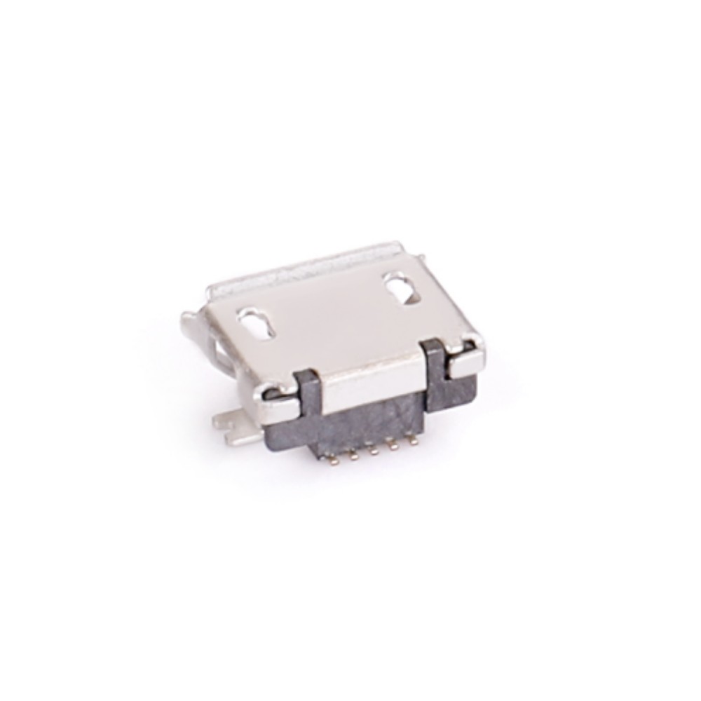 04BT-1830   Micro USB 5F SMT 两脚全贴有卷边垫高0.9