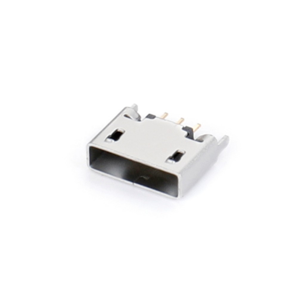 04OS-1838-N   Micro USB 5F AB型 180度插板脚长1.5无卷边