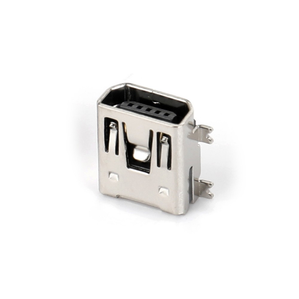 02OT-1103 MINI USB 5F SMT AB型四脚全贴 双卡点 有柱