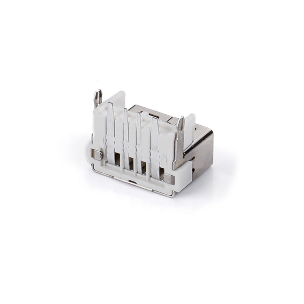 01ARS-1597-N USB 2.0 AF DIP 90-degree plug-in board with short body, straight edge and flat mouth, 9.8 large current at the rear harpoon foot (3A-5A)