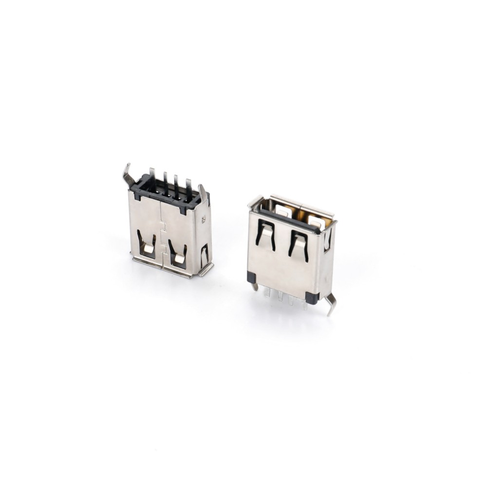 01AS-1566 USB AF 180-degree plug-in board has curled legs with a large current of L13.7.