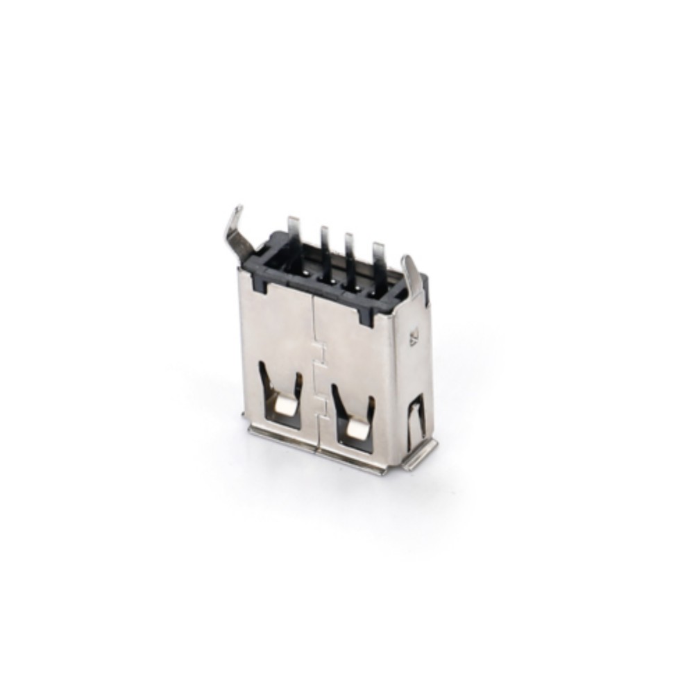 01AS-1566 USB AF 180-degree plug-in board has curled legs with a large current of L13.7.