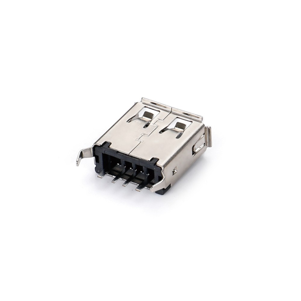 01AS-1566 USB AF 180-degree plug-in board has curled legs with a large current of L13.7.