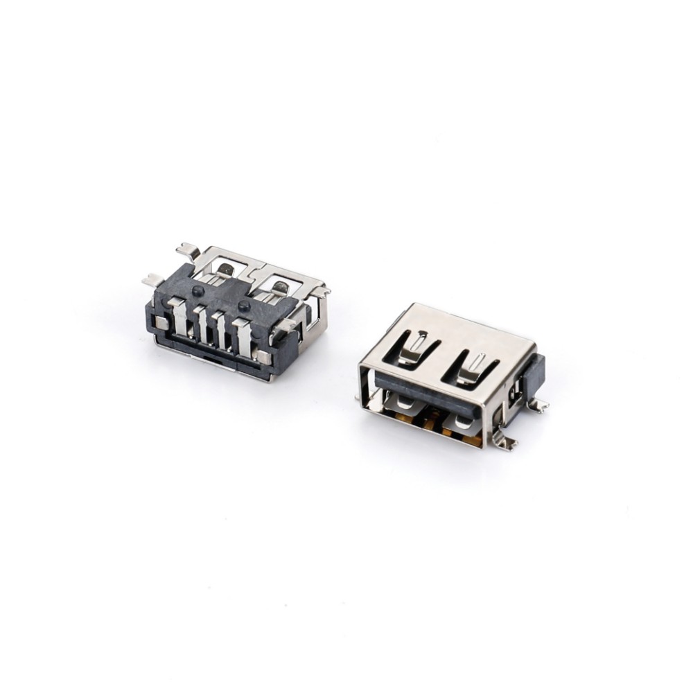 01ATS-1538-N USB AF SMT全贴 短体10.0带柱无卷边H6.3 大电流