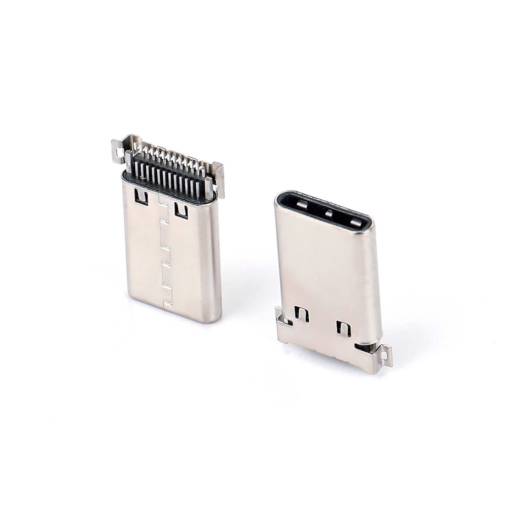 07MT-11203 TYPE CM 24P SMT 全贴黑胶贴脚壳镍高导铜端子1u