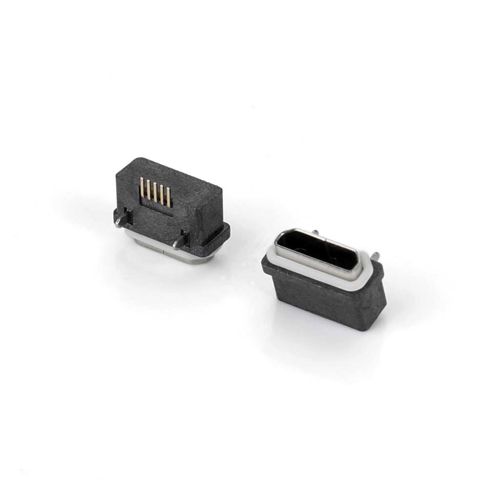 04BO-0108-WP Micro USB 5F SMT B型两脚5.65防水母座成品（ASSY）