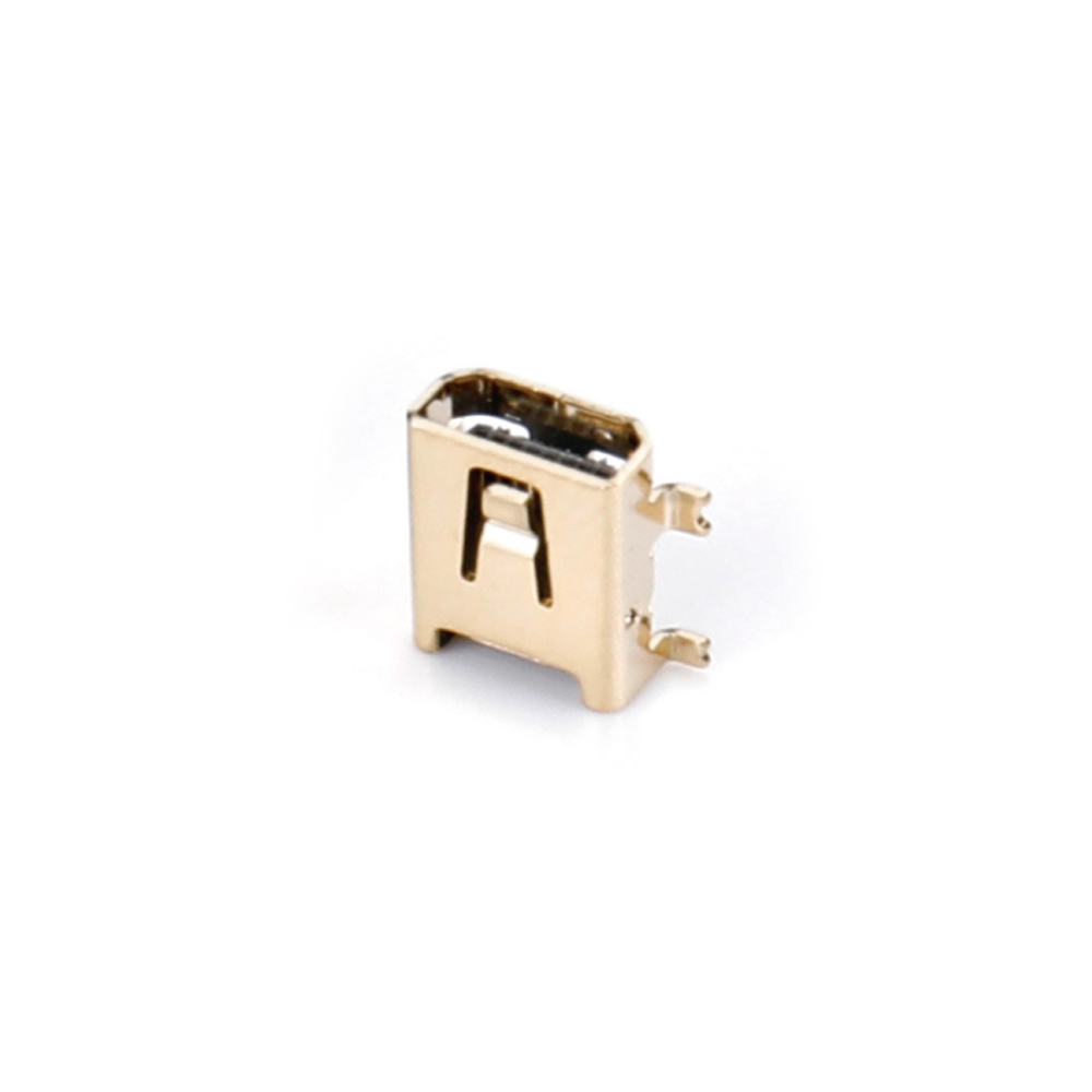 028T-0406 MINI USB 8F SMT all four pin fully attached column