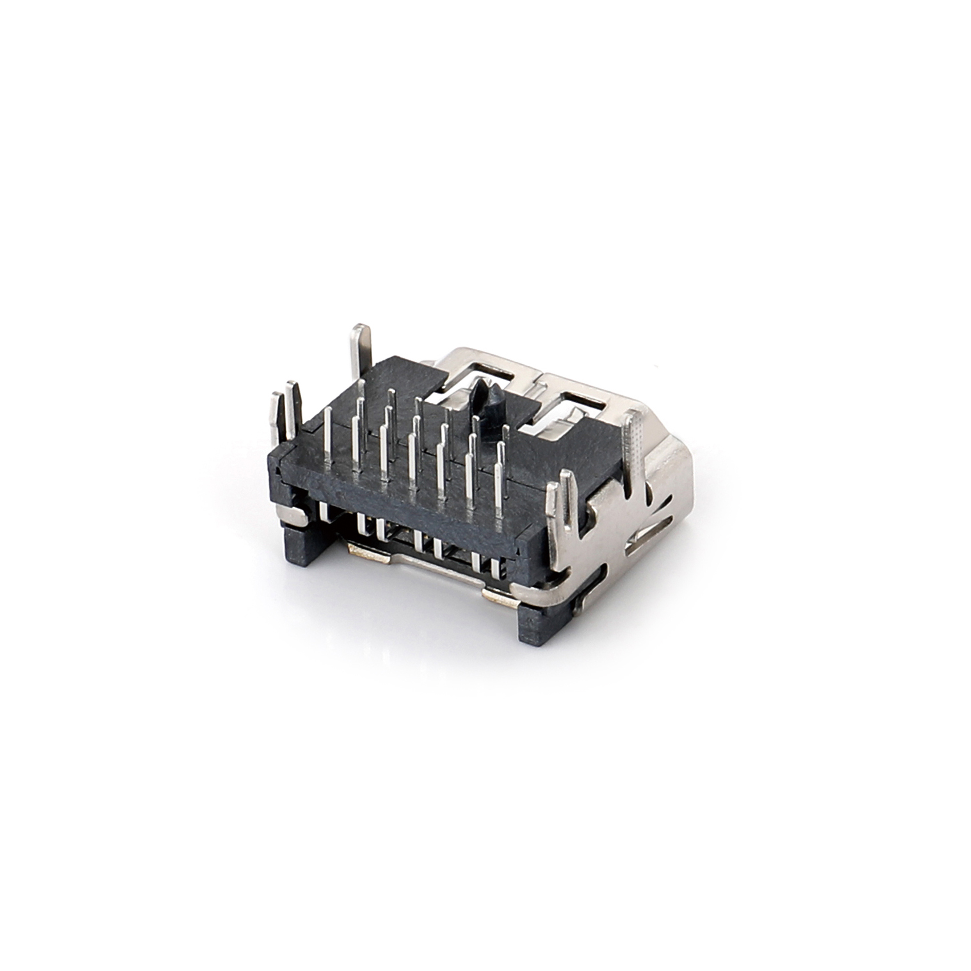 08AR-1208 HDMI 19F Three row DIP with elastic four foot plug-in board, rear two foot harpoon foot single column